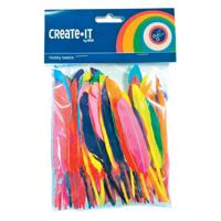 Haza Witbaard Gekleurde veren, 100st. Haza Witbaard Gekleurde veren, 100st.