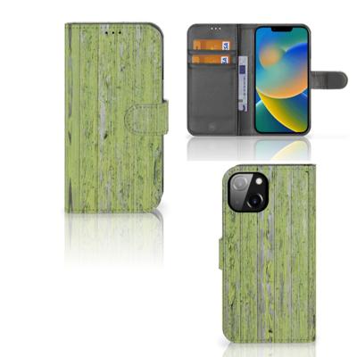 Apple iPhone 14 | Book Style Case | Green Wood