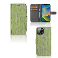 Apple iPhone 14 | Book Style Case | Green Wood