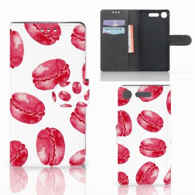 Sony Xperia XZ1 | Book Cover | Pink Macarons
