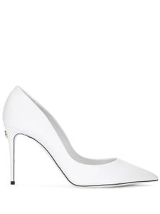 Dolce & Gabbana escarpins Cardinale 90 mm en cuir verni - Blanc