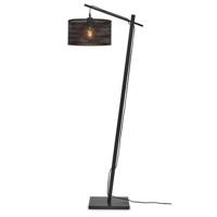 GOOD&MOJO Vloerlamp Java - Bamboe Zwart - 58x32x150cm