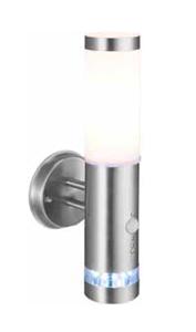 Brilliant Bole G96131/82 Buitenlamp met bewegingsmelder (wand) Halogeen E27 60 W RVS