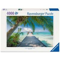 Ravensburger Puzzel voor Volwassenen 4000 Stukjes - Droomstrand op de Malediven - 14+ - Puzzel van topkwaliteit, gemaakt in Europa - 12001737