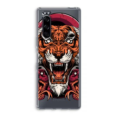 Tiger and Rattlesnakes: Sony Xperia 5 Transparant Hoesje