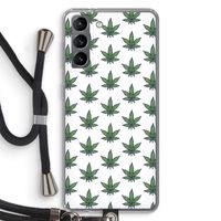 Weed: Samsung Galaxy S21 Transparant Hoesje met koord