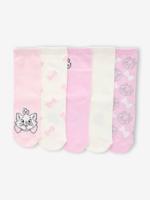 Set van 5 paar sokken voor meisjes DISNEY ANIMALS Marie de Aristokatten rozen