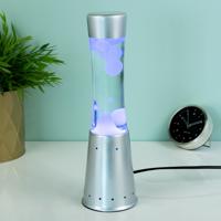 Led lavalamp - Zilver Led lavalamp - Zilver