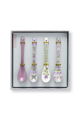 Pip Studio Set/4 Theelepels Lily&Lotus Lila 13cm