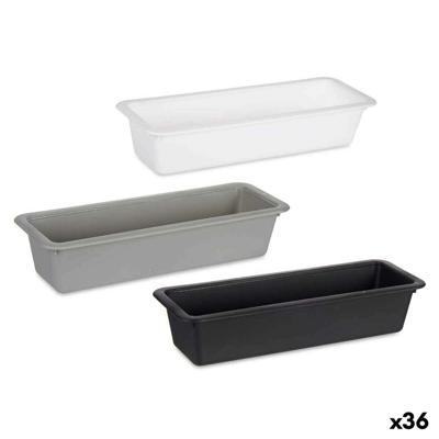 Bestekorganizer Kinvara CN18819 CN18819 Wit Zwart Grijs Natuurlijk rubber Polypropyleen TPR 8,5 x 5 x 24 cm 24 x 5,5 x 8,5 cm (3