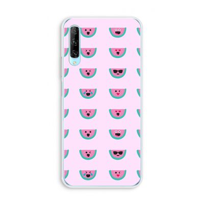 Smiley watermeloenprint: Huawei P Smart Pro Transparant Hoesje