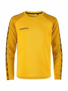 Craft 1912736 Squad 2.0 Crewneck Jr - Sweden Yellow/Golden - 146/152