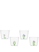 Ichendorf Milano lot de 4 verres à design de lettre - Vert