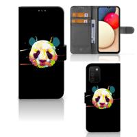 Samsung Galaxy A03s Leuk Hoesje Panda Color | Portemonnee hoesje
