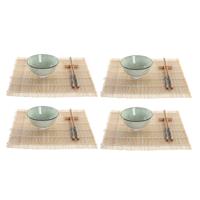 Sushi set DKD Home Decor 14,5 x 14,5 x 35 cm Keramiek Orientaals (16 Onderdelen)