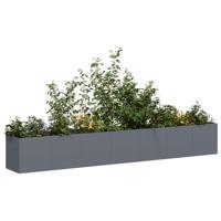 Plantenbak 280x40x40 cm koudgewalst staal antracietkleurig
