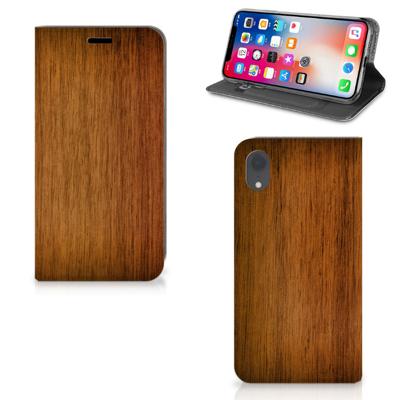 Apple iPhone Xr Book | Wallet Case | Donker Hout