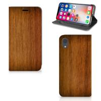 Apple iPhone Xr Book | Wallet Case | Donker Hout
