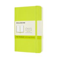 Notitieboek Moleskine pocket 90x140mm blanco soft cover lemon green - thumbnail
