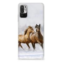 Xiaomi Redmi Note 10/10T 5G | Poco M3 Pro | TPU Hoesje | Paarden