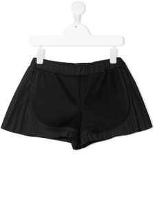 Moncler Enfant short plissé à design à empiècements - Noir