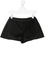 Moncler Enfant short plissé à design à empiècements - Noir