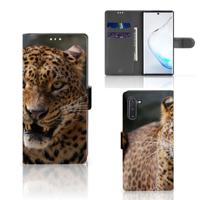 Samsung Galaxy Note 10 | Telefoonhoesje | Met pasjeshouder | Luipaard