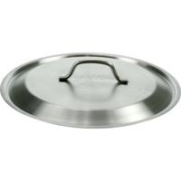 Professionele RVS pannendeksel universeel voor pannen - Voor pannen met D27,5 cm - zilver Professionele RVS pannendeksel universeel voor pannen - Voor pannen met D27,5 cm - zilver