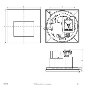 EVN W840102 W840102 LED-wandinbouwlamp LED Wit