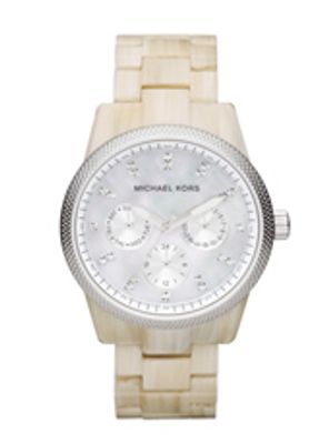 Horlogeband Michael Kors MK5625 Kunststof/Plastic Beige 18mm