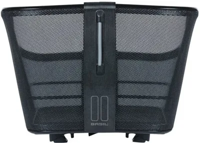 Fietsmand Basil Cento Tech Fiber WSL - achterop - solid zwart
