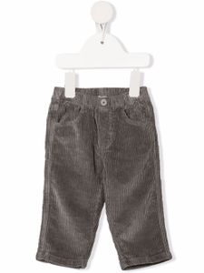 Il Gufo pantalon slim en velours côtelé - Gris