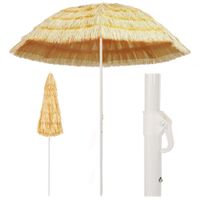 VidaXL Strandparasol Hawaï stijl 240 cm naturel - thumbnail