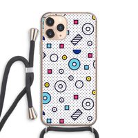 8-bit N°9: iPhone 11 Pro Transparant Hoesje met koord