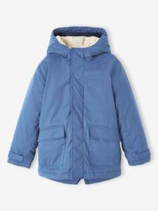 3-in-1-parka voor baby met afneembaar vest grijsblauw