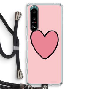 Hartje: Sony Xperia 5 III Transparant Hoesje met koord
