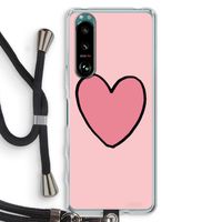 Hartje: Sony Xperia 5 III Transparant Hoesje met koord