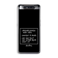 Mijn Motto's: Samsung Galaxy A80 Transparant Hoesje