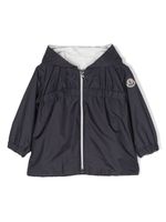 Moncler Enfant veste à patch logo - Bleu - thumbnail