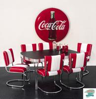 Bel Air XL Retro Fifties Diner Keuken Set Rood