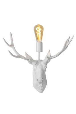 Lucide - EXTRAVAGANZA CARIBOU - Wandlamp - 47210/01 (Kleur: wit)