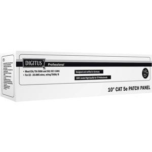 Digitus DN-91508U 8 poorten Netwerkpatchpaneel 254 mm (10) CAT 5e 1 HE Zwart Ingericht