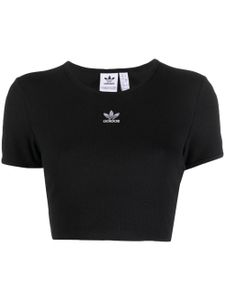 adidas haut crop Essentials nervuré - Noir