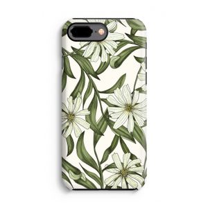 Wit bloemenpatroon: iPhone 8 Plus Tough Case