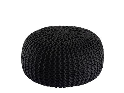 Sophia - Pouf PREMIUM - antraciet - 100% gerecycled kunststof - ø45cm