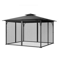 VEVOR Klamboe voor Gazebo Insectenbescherming Vervangend Net 275x375x205cm ALLEEN Net