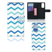OnePlus 9 Pro | Telefoon Hoesje | Zigzag Blauw