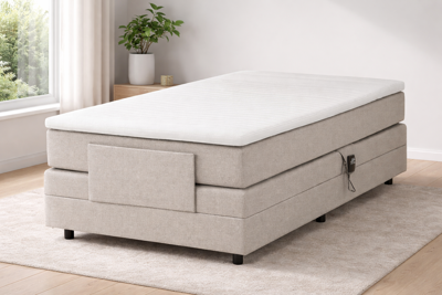 2dekans Elektrische Box King 80 x 200 Beige - (Stofschade + Niet in originele verpakking)