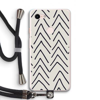 Marrakech Arrows: Pixel 3 XL Transparant Hoesje met koord