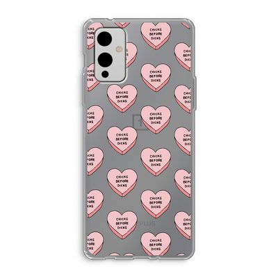 Chicks before dicks: OnePlus 9 Transparant Hoesje